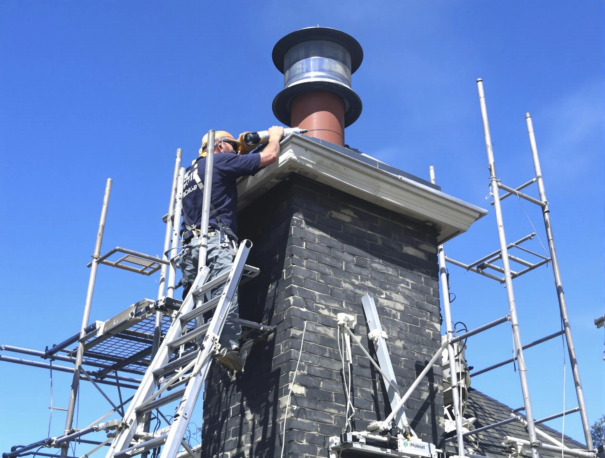 Sturdy chimney crown finished by Burlington Chimney Sweep in Burlington, MA