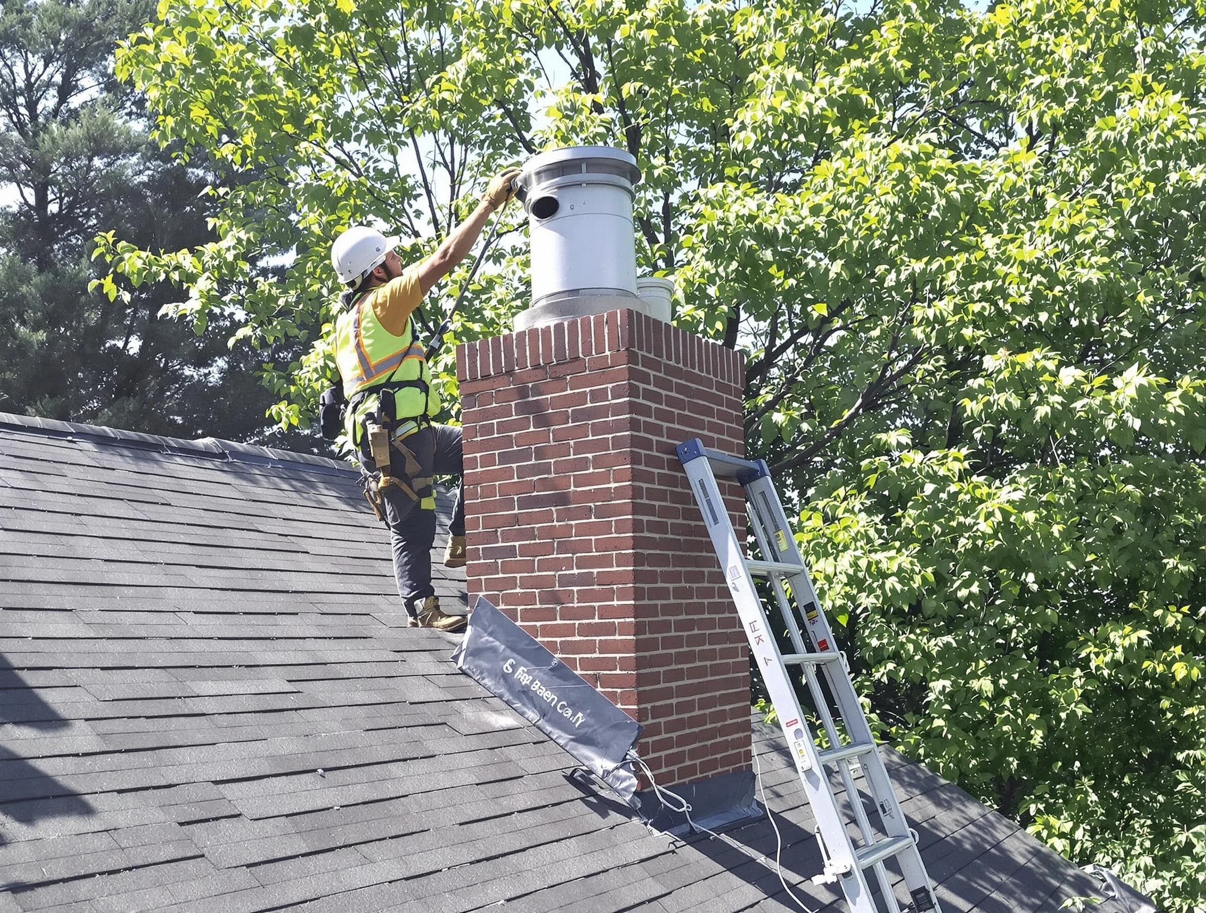 Chimney liner inspection by Burlington Chimney Sweep in Burlington, MA