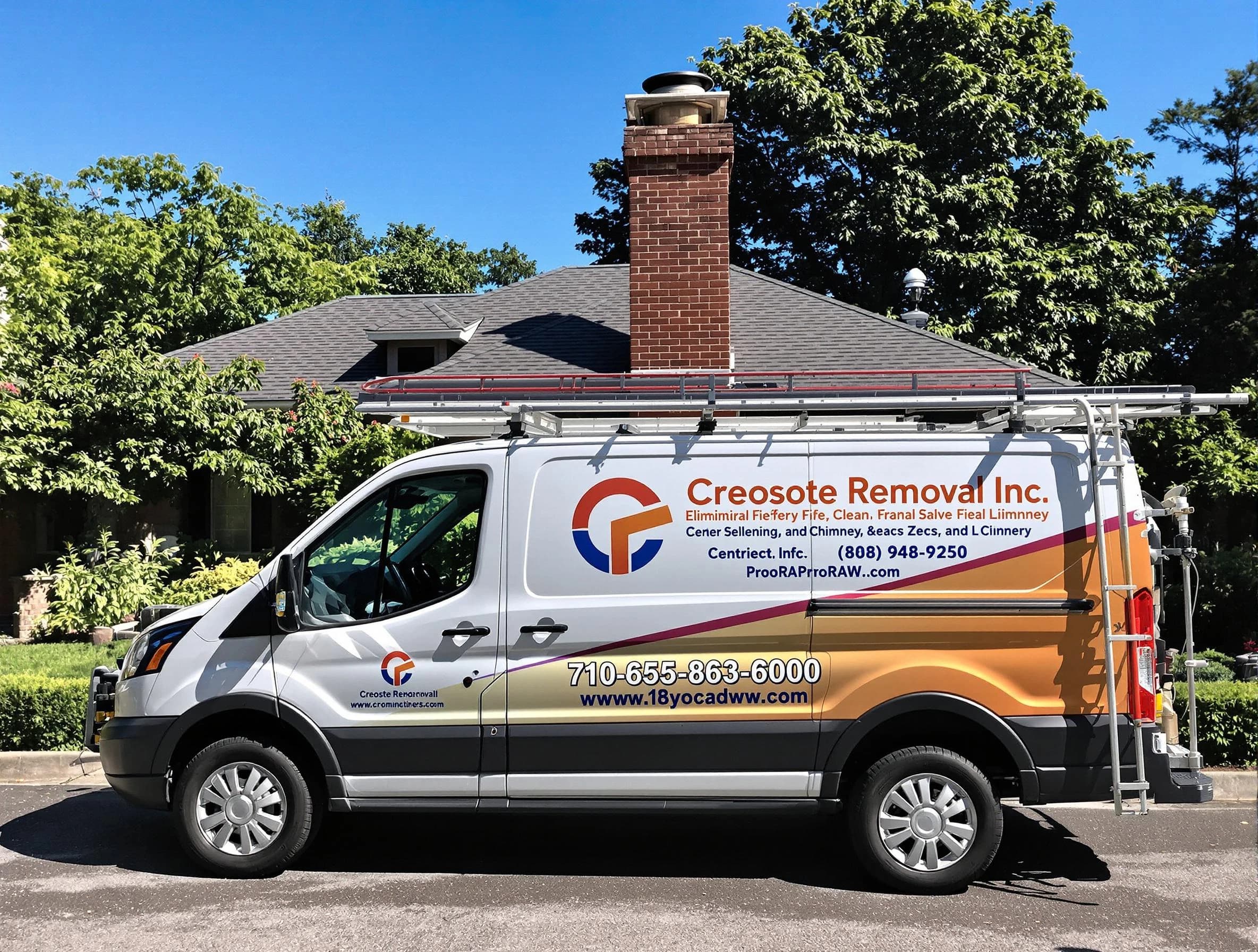 Burlington Chimney Sweep technician removing creosote safely in Burlington, MA