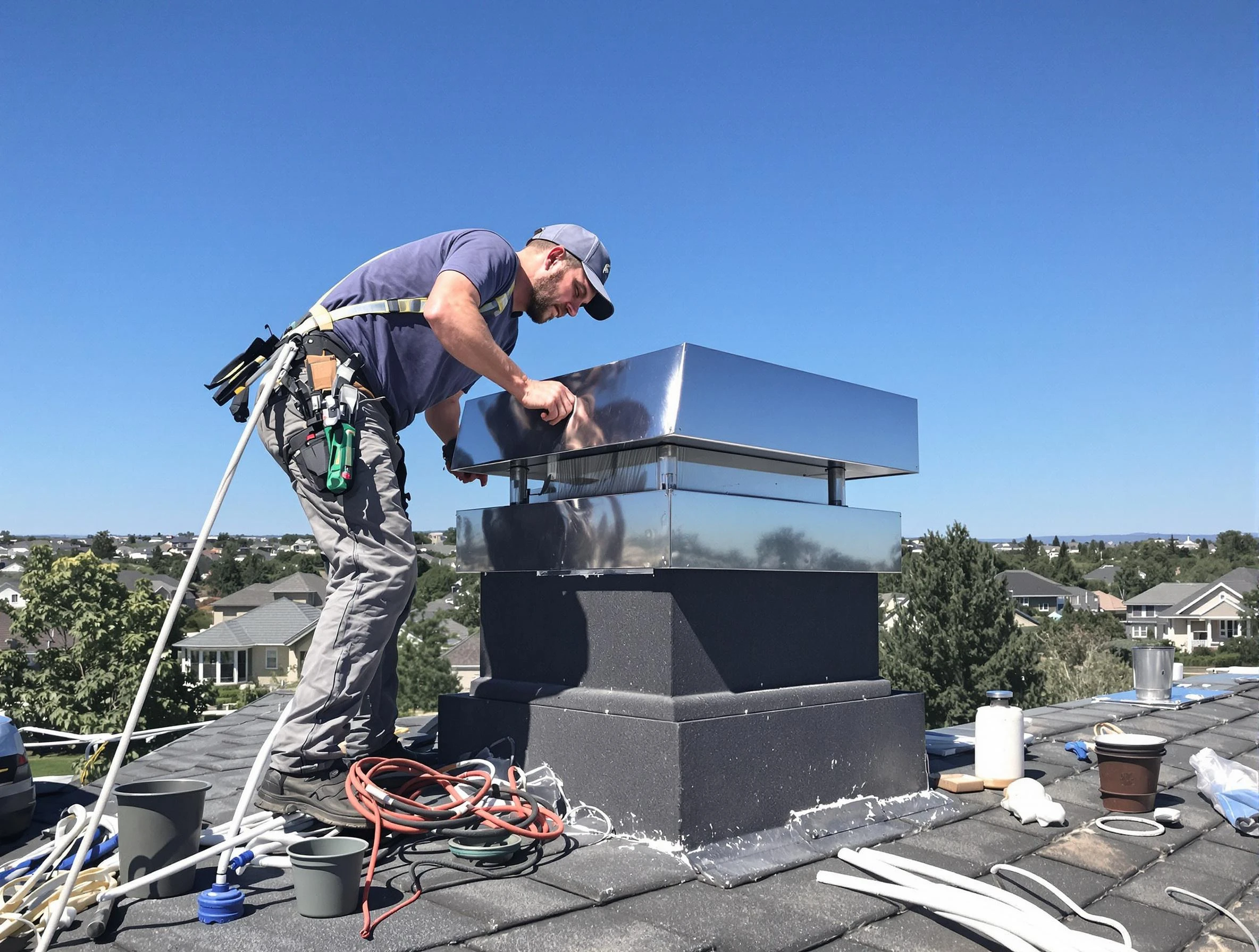 Chimney Cap Services in Burlington