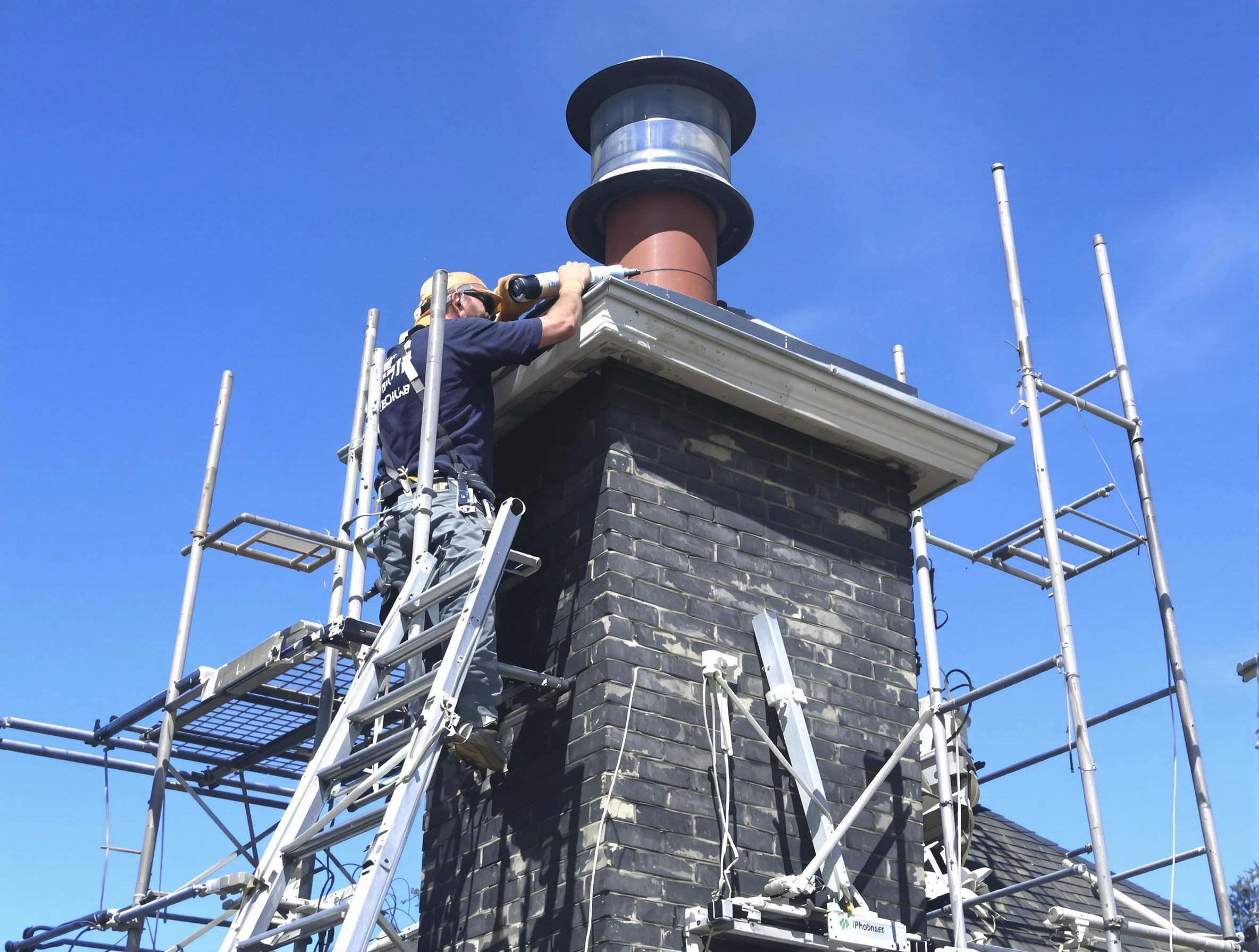 Sturdy chimney crown finished by Burlington Chimney Sweep in Burlington, MA