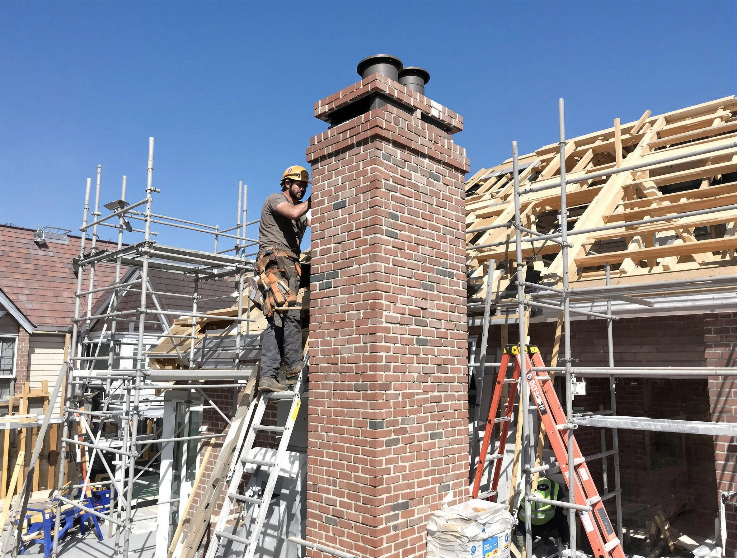 New chimney installation completed by Burlington Chimney Sweep in Burlington, MA