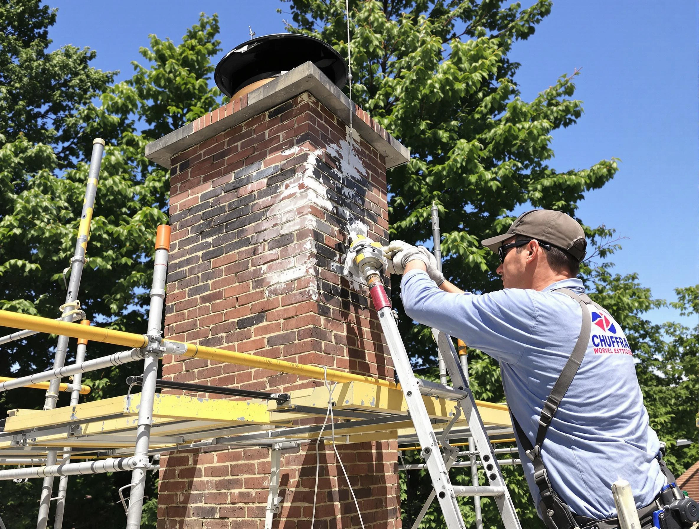 Structural chimney repair by Burlington Chimney Sweep in Burlington, MA